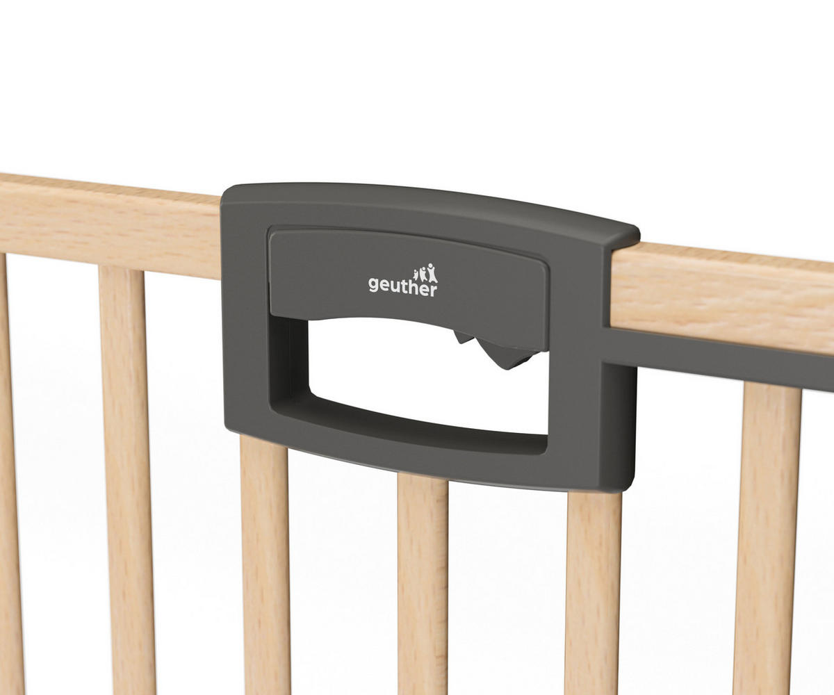 TÜRSCHUTZGITTER  - Anthrazit/Buche Kolonial, Basics, Holz/Metall (88,5cm) - Geuther