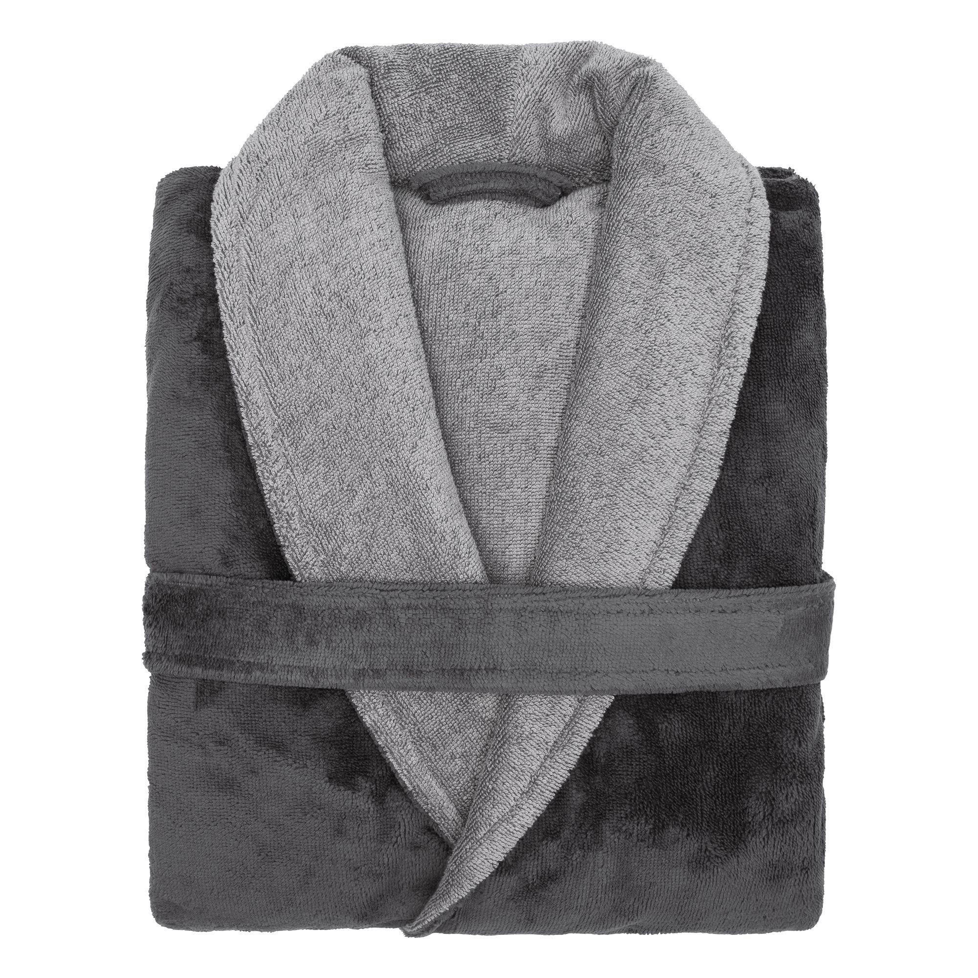 BADEMANTEL LOOKS by Wolfgang JOOP L Damen  - Anthrazit, Basics, Textil (Lnull) - LOOKS by W.Joop
