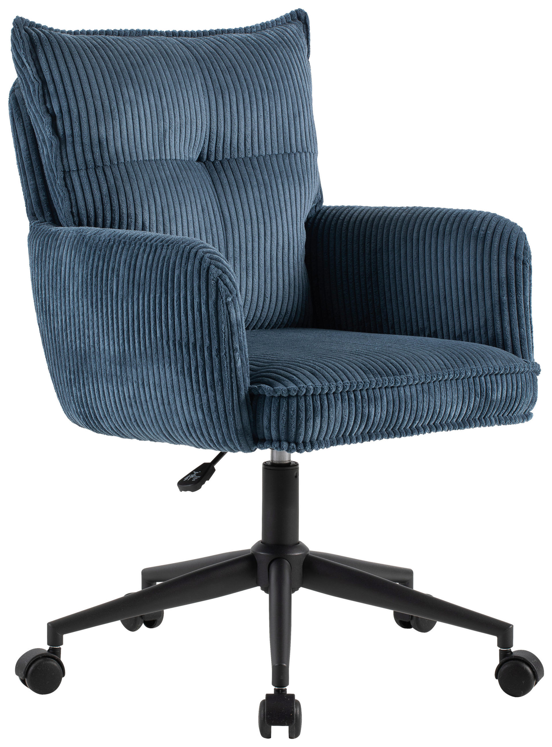 Scaun Rotativ, țesătură, albastru, negru