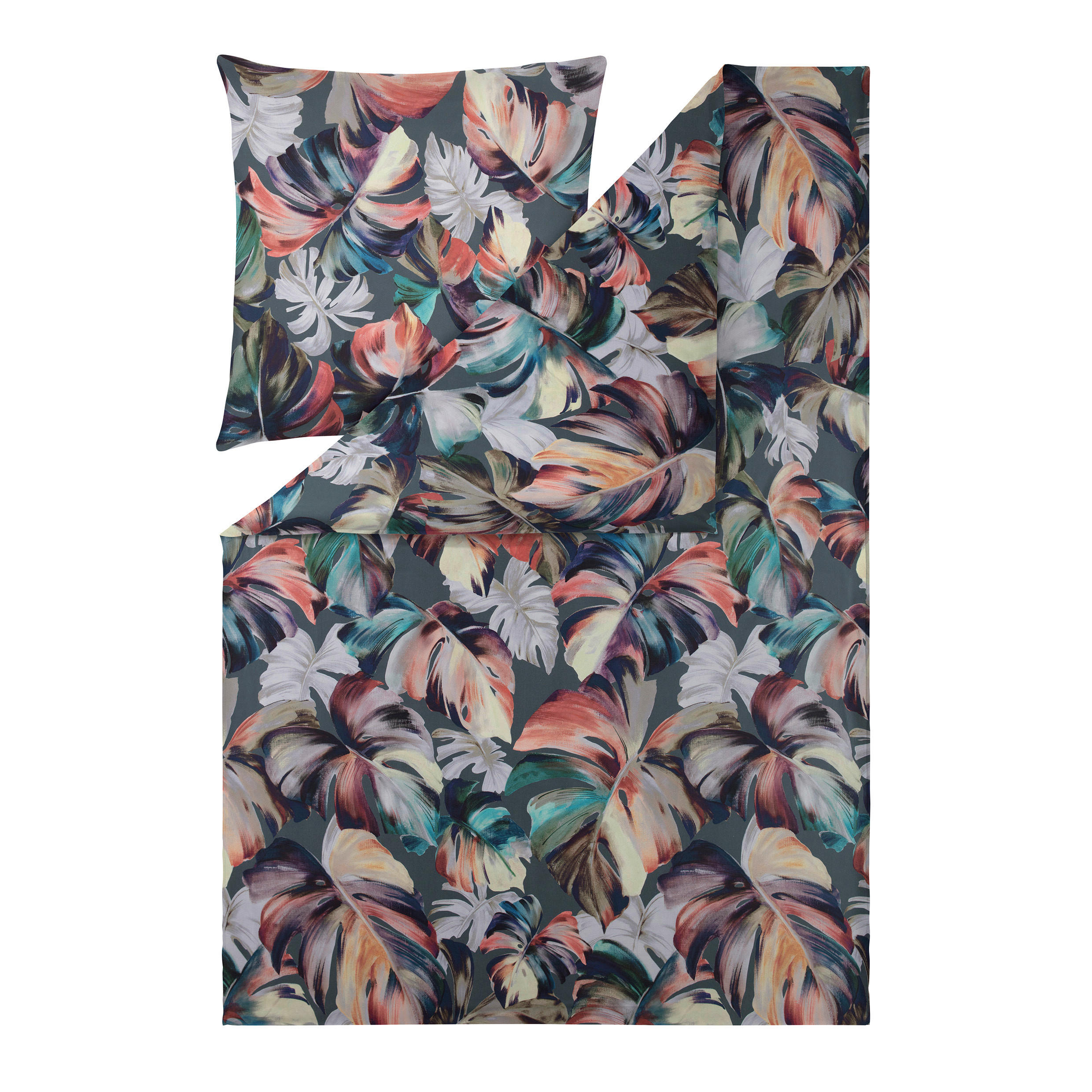 BETTWÄSCHE Impulse Makosatin 200/200 cm  - Grün, Design, Textil (200/200cm) - Estella