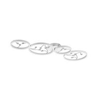 DECKENLEUCHTE    95,5/40/6,5 cm  - Weiss, Design, Metall (95,5/40/6,5cm) - Trio Leuchten