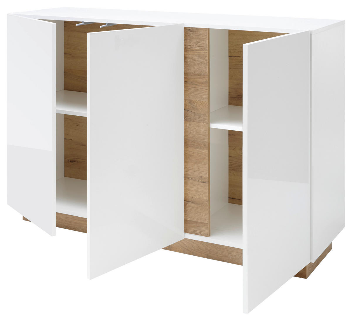 SIDEBOARD  in 138/91/40 cm  - Eichefarben/Weiß, Design, Holzwerkstoff (138/91/40cm) - MID.YOU