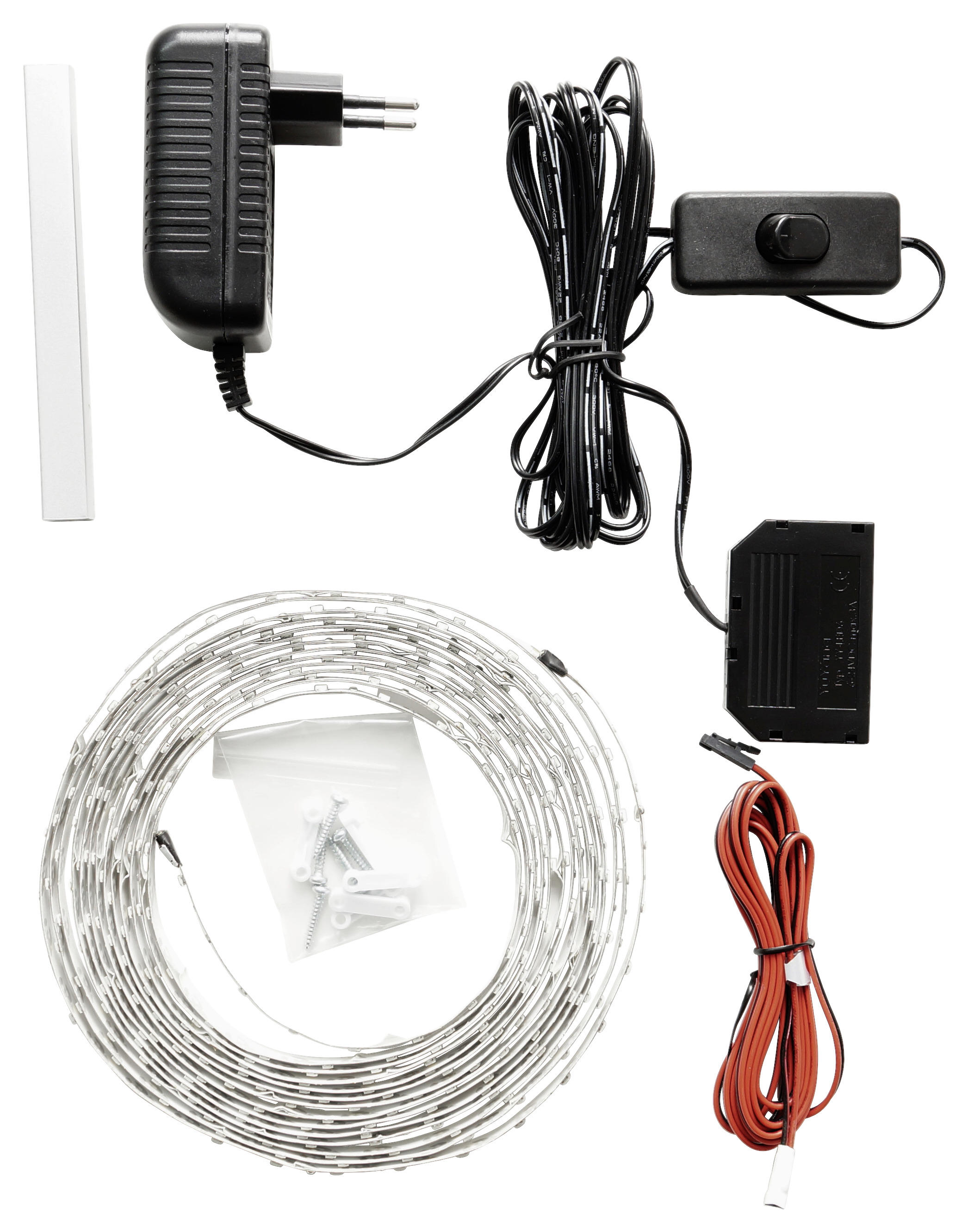 LED PÁSIK,  - čierna/biela, Design, kov/plast (135/1/1cm) - MID.YOU