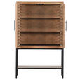HIGHBOARD  in 100/160/43 cm  - Schwarz/Braun, LIFESTYLE, Glas/Holz (100/160/43cm) - Landscape