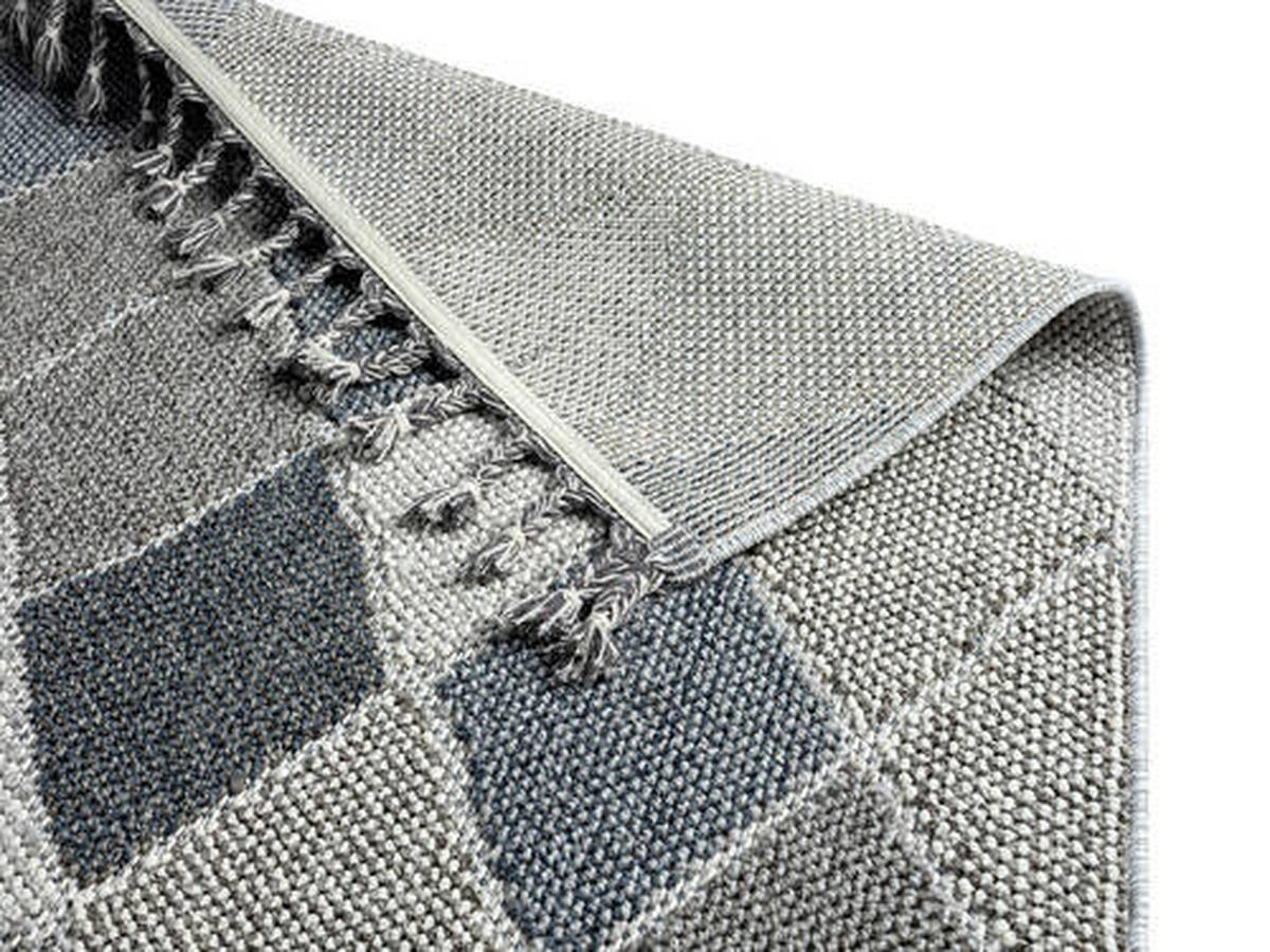 WEBTEPPICH 133/190 cm Blau, Grau  - Blau/Grau, Design, Textil (133/190cm) - Novel