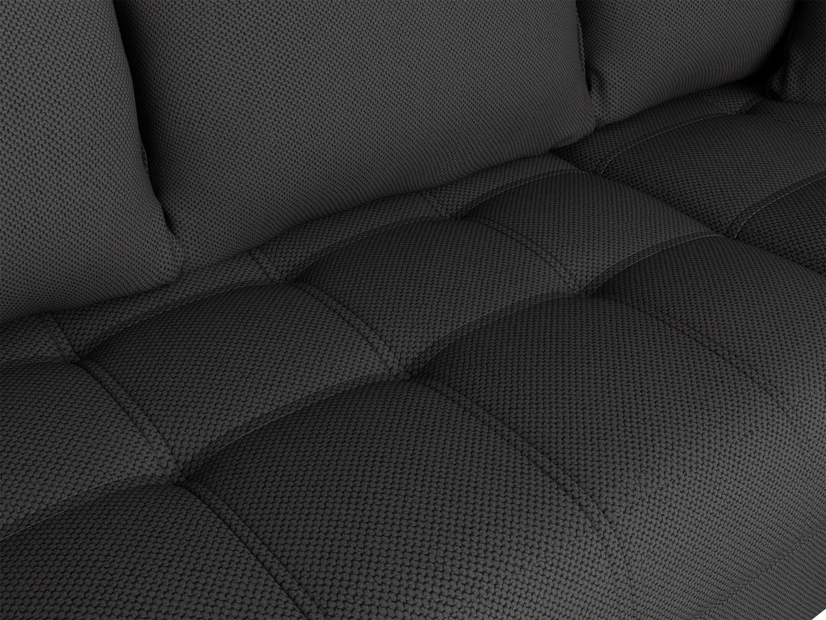 Ecksofa inkl. Funktionen in Webstoff Anthrazit  - Anthrazit/Schwarz, Modern, Holz/Textil (177/279cm)