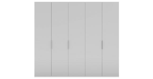 DREHTÜRENSCHRANK 250/223/62 cm 5-türig Grau, Weiß - Weiß/Grau, KONVENTIONELL, Holzwerkstoff/Metall (250/223/62cm) - Novel