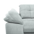 ECKSOFA in Mikrofaser Platinfarben  - Platinfarben/Chromfarben, Design, Textil/Metall (265/180cm) - Carryhome