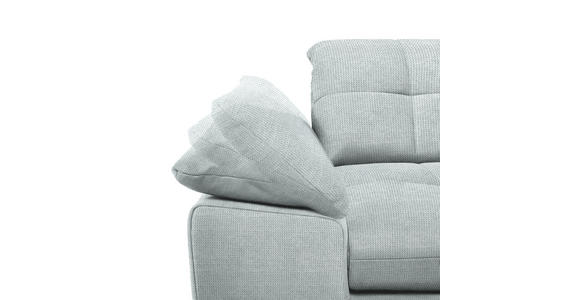 ECKSOFA in Mikrofaser Platinfarben  - Platinfarben/Chromfarben, Design, Textil/Metall (265/180cm) - Carryhome