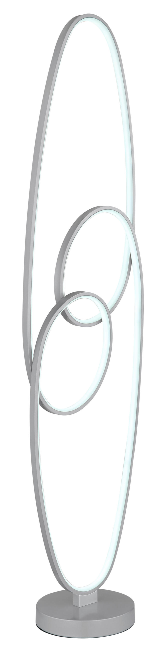 LED SVJETILJKA PODNA  - srebrne boje/prozirno, Design, metal/plastika (29/20/122cm) - Globo