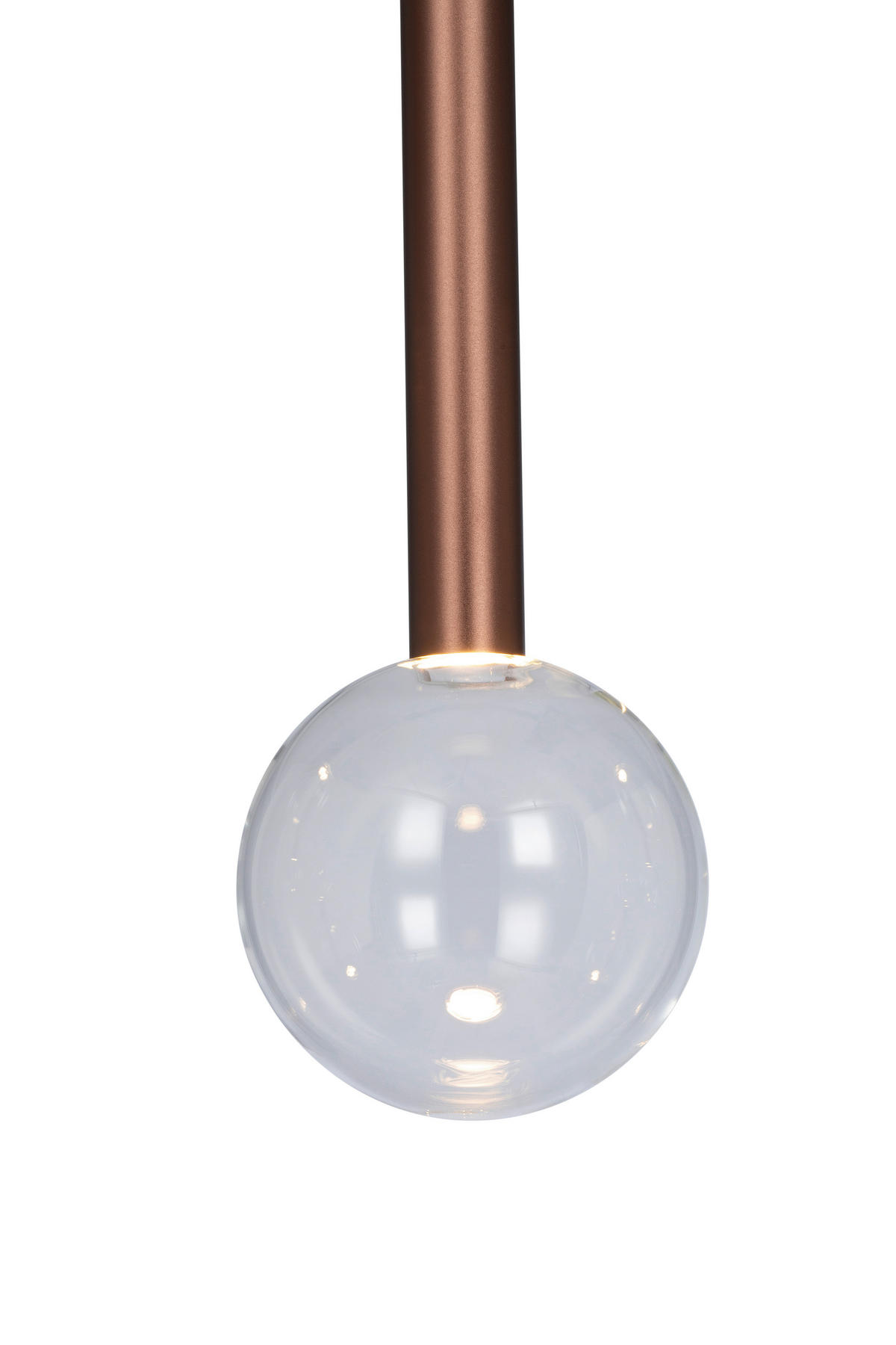LED-HÄNGELEUCHTE Glasgow 90/10/180 cm   - Klar/Schwarz, Design, Glas/Metall (90/10/180cm) - Dieter Knoll