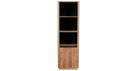 REGAL Akazie massiv Akaziefarben - Naturfarben/Akaziefarben, Natur, Holz/Holzwerkstoff (55/190/40cm) - Carryhome