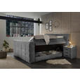 BOXSPRINGBETT 180/200 cm  in Dunkelgrau  - Dunkelgrau, KONVENTIONELL, Textil (180/200cm) - Carryhome