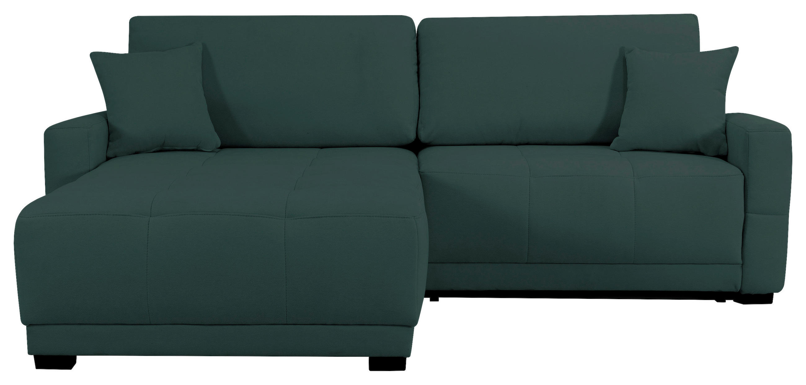 ECKSOFA Petrol Chenille, Struktur  - Petrol, Design, Textil (237/186cm) - MID.YOU