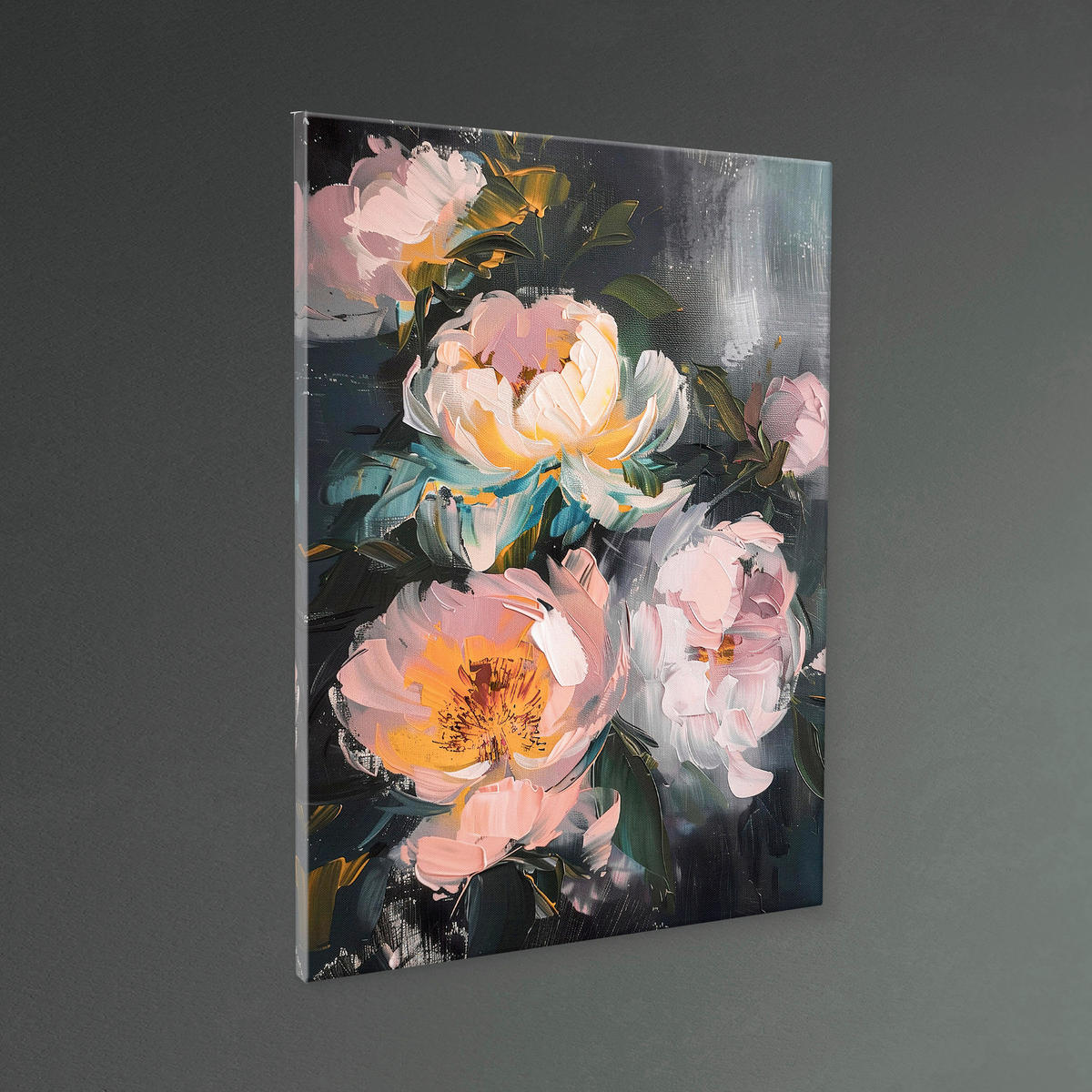 LEINWANDBILD Blumen 60/80 cm  - Multicolor, Basics, Holz/Textil (60/80cm)