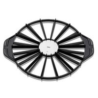 TORTENTEILER - Silberfarben/Schwarz, KONVENTIONELL, Kunststoff/Metall (26,5/1,4cm) - Gefu