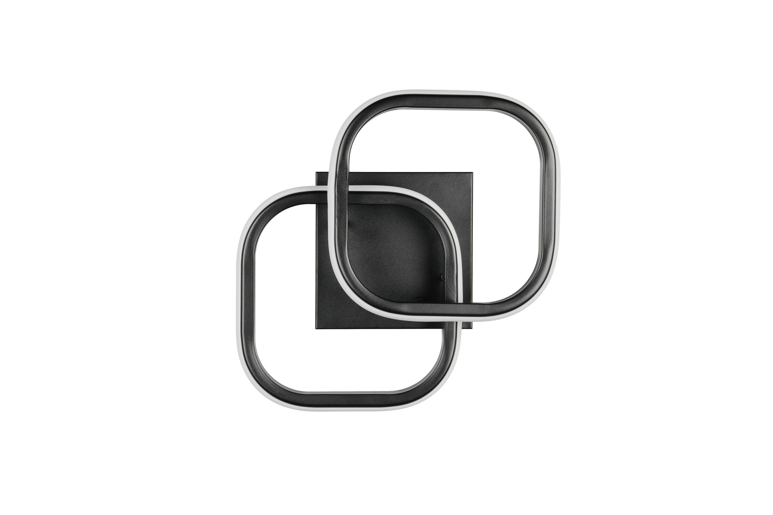 PLAFONIERĂ CU LED - negru, Design, metal (24/10,5cm)