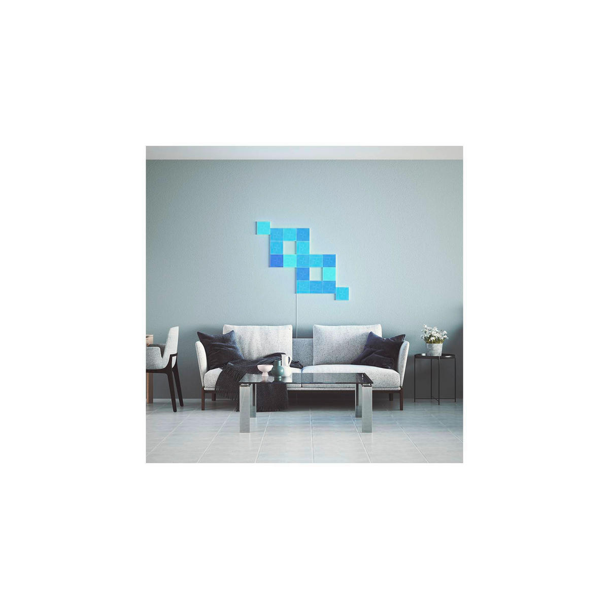 CANVAS STARTER KIT 17ER NANOLEAF CANVAS 15/15/1 cm   - Weiß, Basics, Kunststoff (15/15/1cm)
