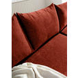 ECKSOFA Rostfarben Flachgewebe  - Rostfarben/Buchefarben, KONVENTIONELL, Holz/Textil (230/144cm) - Carryhome