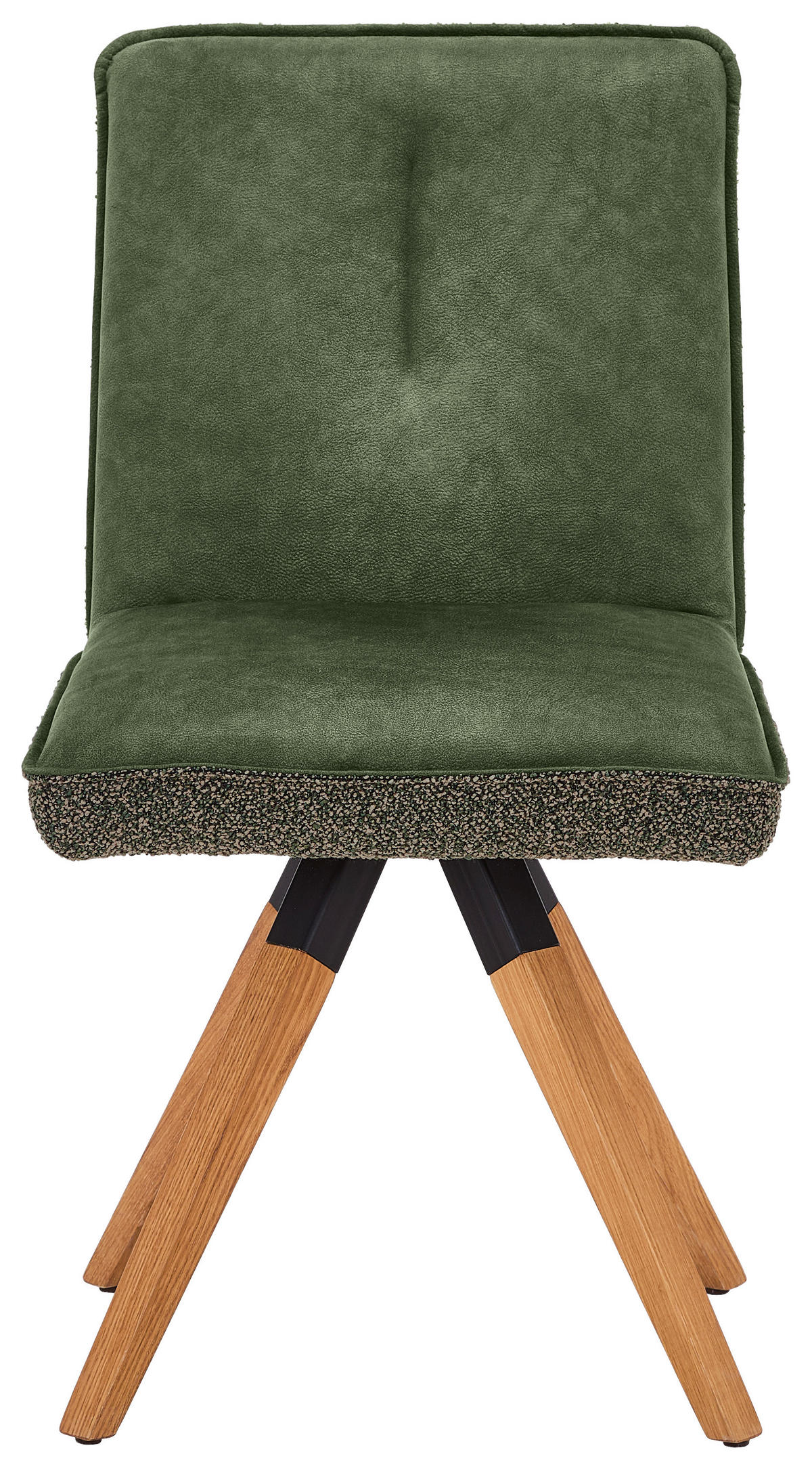 STUHL - Dunkelgrau/Grün, KONVENTIONELL, Holz/Textil (47/88/60cm) - Venda