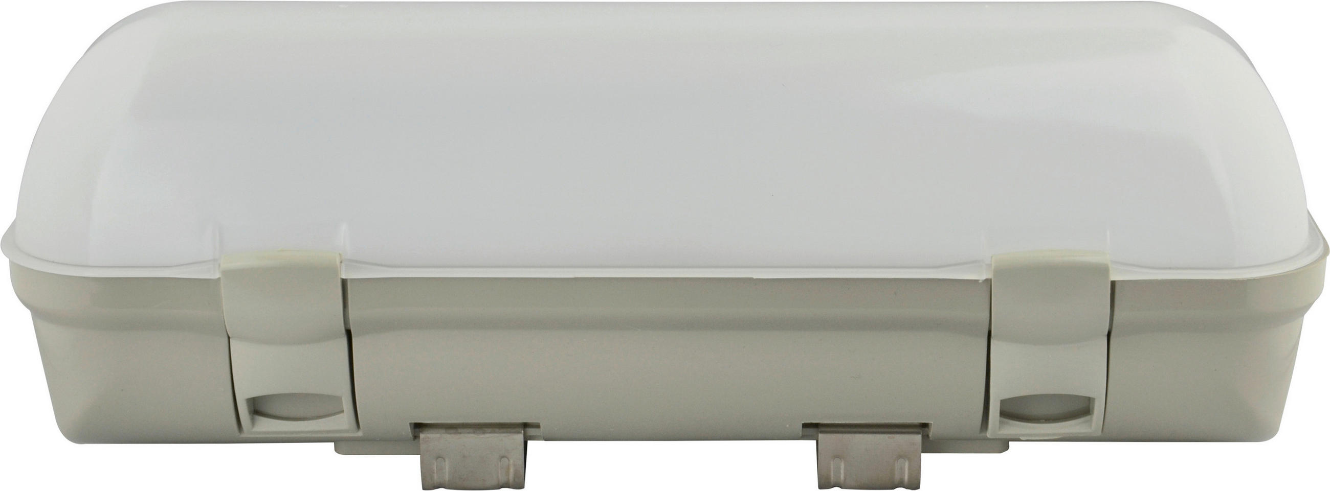 LED-DECKENLEUCHTE Midi 30/10,4/10,4 cm   - Hellgrau, Basics, Kunststoff (30/10,4/10,4cm)