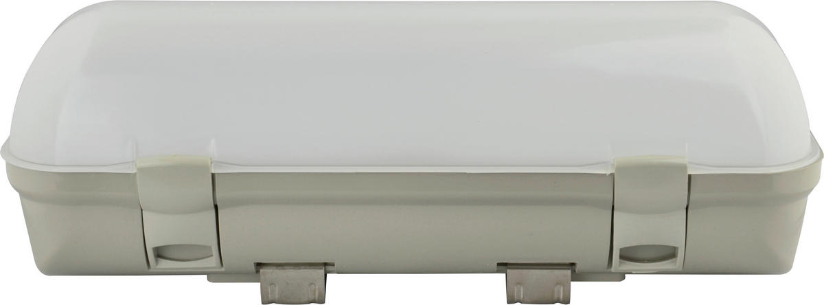 LED-DECKENLEUCHTE Midi 30/10,4/10,4 cm   - Hellgrau, Basics, Kunststoff (30/10,4/10,4cm)