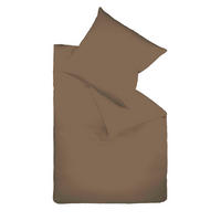 BETTWÄSCHE Satin 240/220 cm  - Dunkelbraun, Basics, Textil (240/220cm) - Fleuresse