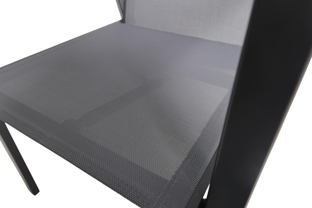 GARTENSESSEL Aluminium Grau  - Grau, Design, Textil/Metall (56,5/105/69,5cm) - Ambia Garden