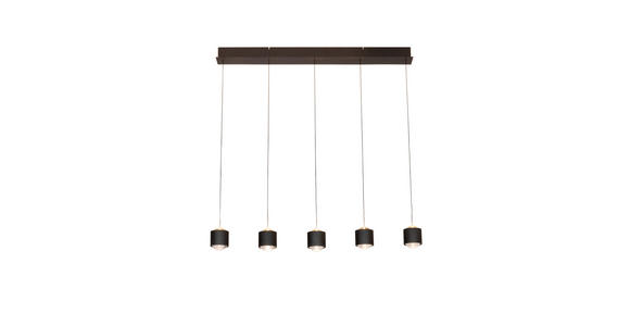 LED-HÄNGELEUCHTE Columbia 90/10/170 cm  - Schwarz, Design, Kunststoff/Metall (90/10/170cm) - Novel