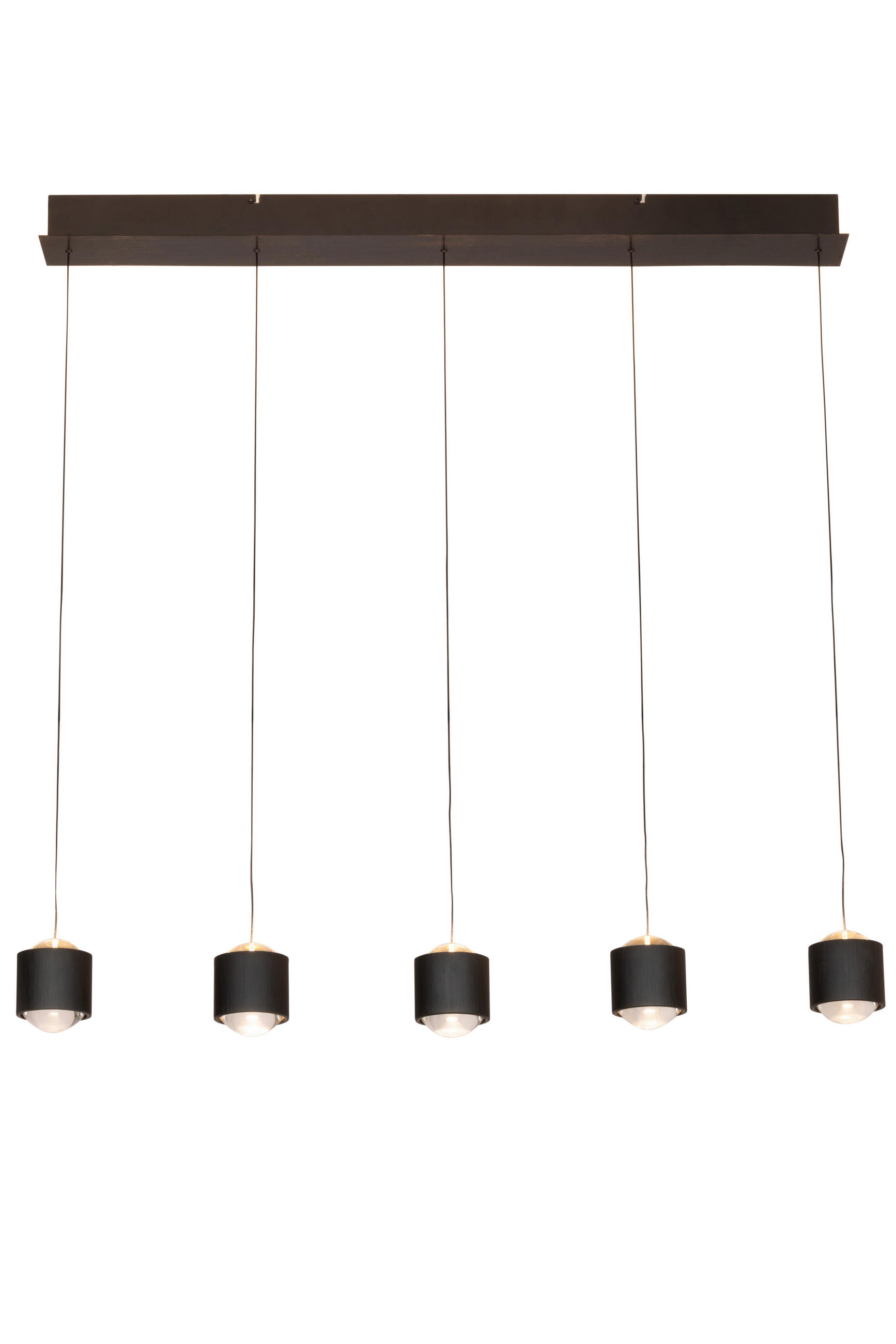 Novel Led-Hängeleuchte Columbia Schwarz 10x170x90 cm