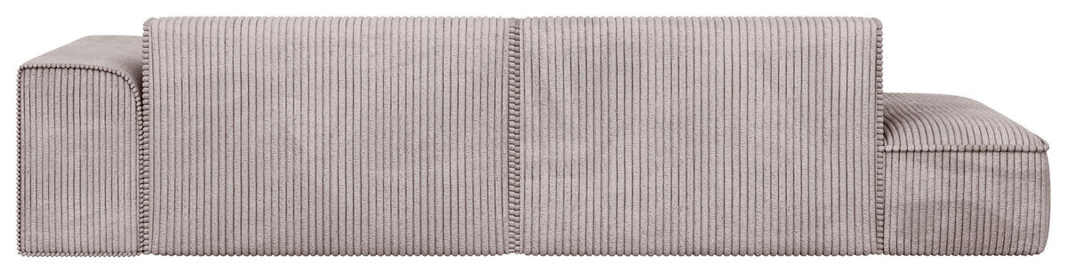 ECKSOFA BILLUND Cappuccino Cord Nierenkissen  - Schwarz/Cappuccino, KONVENTIONELL, Kunststoff/Textil (294/165cm) - Livetastic