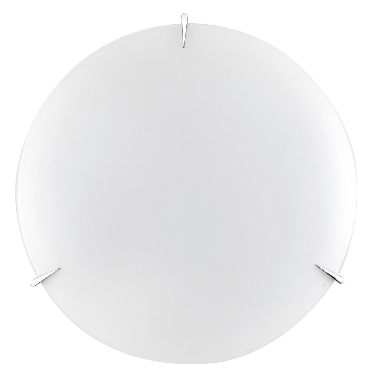 DECKENLEUCHTE    50/50/12 cm  - Weiß, KONVENTIONELL, Glas/Metall (50/50/12cm)