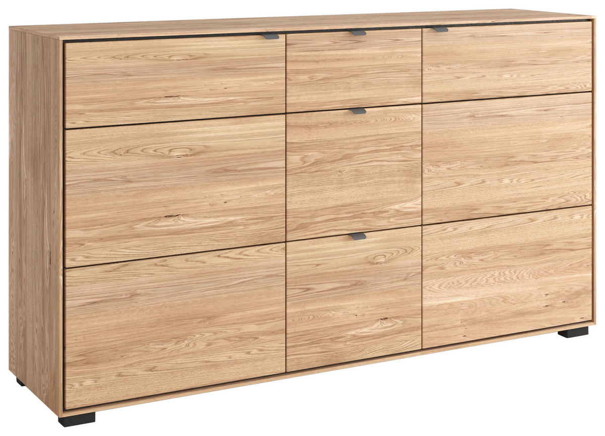 SIDEBOARD  in 163/83/40,6 cm  - Eichefarben/Dunkelgrau, Design, Holz/Holzwerkstoff (163/83/40,6cm) - Livetastic