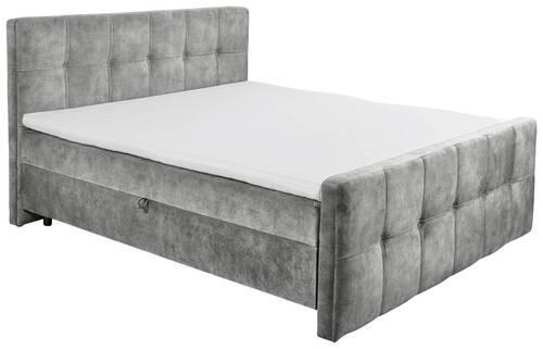 BOXBETT 160/200 cm  in Grau  - Schwarz/Grau, MODERN, Holzwerkstoff/Kunststoff (160/200cm) - MID.YOU