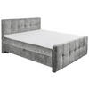 BOXBETT 160/200 cm  in Grau  - Schwarz/Grau, Modern, Holzwerkstoff/Kunststoff (160/200cm) - MID.YOU