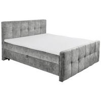 BOXBETT 160/200 cm  in Grau  - Schwarz/Grau, Modern, Holzwerkstoff/Kunststoff (160/200cm) - MID.YOU