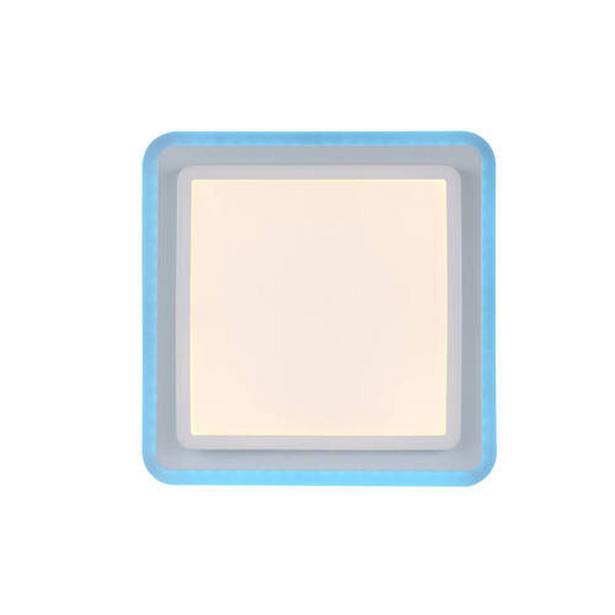 LED-Deckenleuchte Arenda 45,3/45,3/7,5 cm   - Weiß, Design, Kunststoff/Metall (45,3/45,3/7,5cm)
