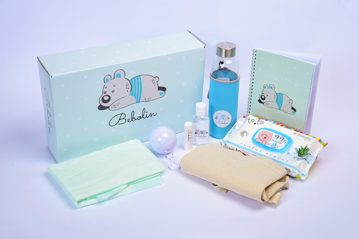 DARILNI SET ZA DOJENČKA - Basics (35/22/9cm)