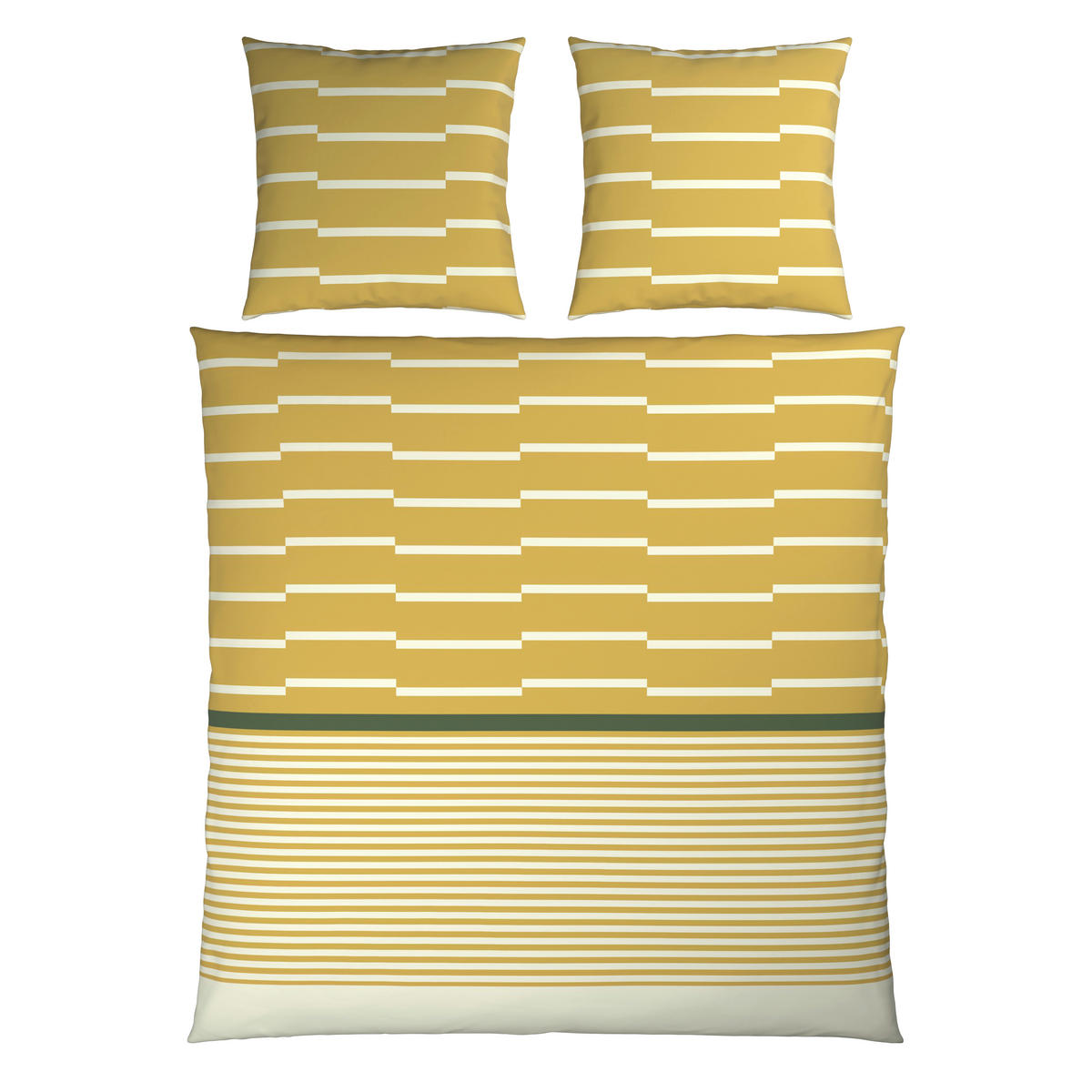 BETTWÄSCHE 200/200 cm  - Grün, Textil (200/200cm) - Bio:Vio