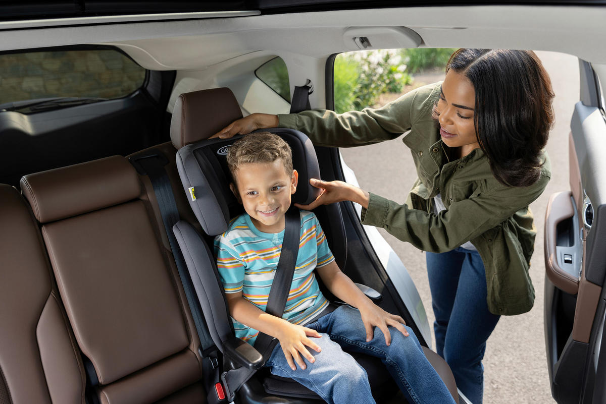 KINDERAUTOSITZ Junior Maxi R129  - Dunkelgrau, Basics, Kunststoff/Textil (39/46,3/64,5-85,5cm) - Graco