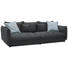 BIGSOFA in Textil Grau - Grau, Design, Textil (295/88/134cm) - Hom`in BIGSOFA in Textil Grau - Grau, Design, Textil (295/88/134cm) - Hom`in