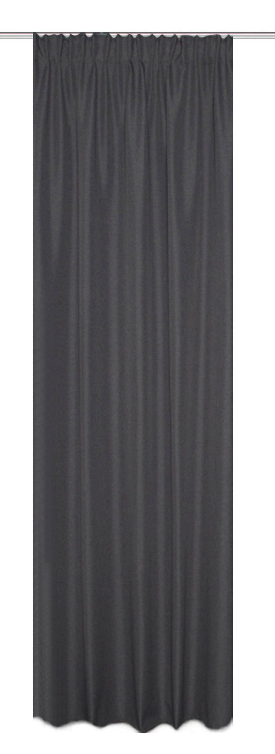 THERMOVORHANG blickdicht  - Grau, KONVENTIONELL, Textil (135/245cm)