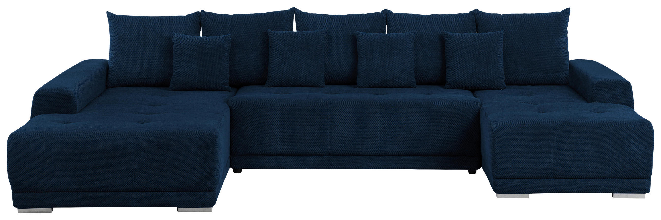 Colțar Extensibil, textil, albastru - argintiu/albastru, Design, plastic/textil (203/350/180cm) - Carryhome