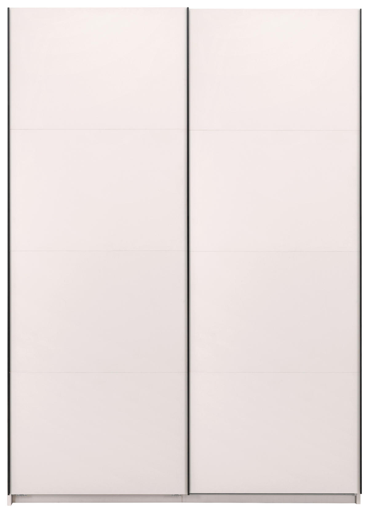 SCHIEBETÜRENSCHRANK 150/211,5/61,5 cm 2-türig Kaschmir  - Kaschmir/Schwarz, MODERN, Holzwerkstoff/Metall (150/211,5/61,5cm) - MID.YOU