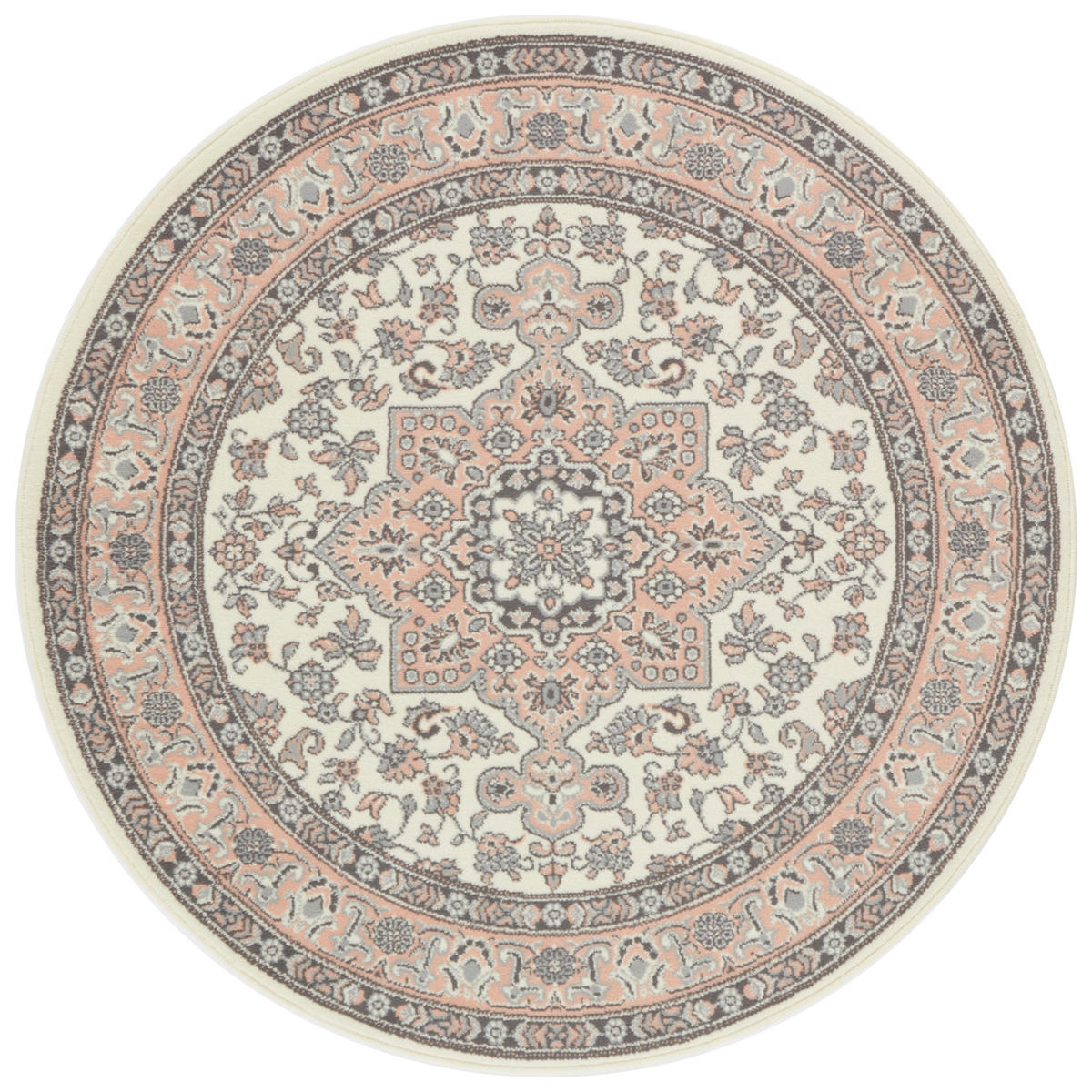 VINTAGE-TEPPICH 160 cm Mirkan Hellrosa, Creme  - Hellrosa/Creme, Basics, Kunststoff/Textil (160cm) - Hanse Home