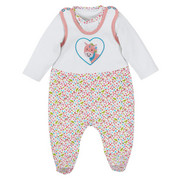 STRAMPLER - Rosa/Weiß, Basics, Textil (62) - Sterntaler