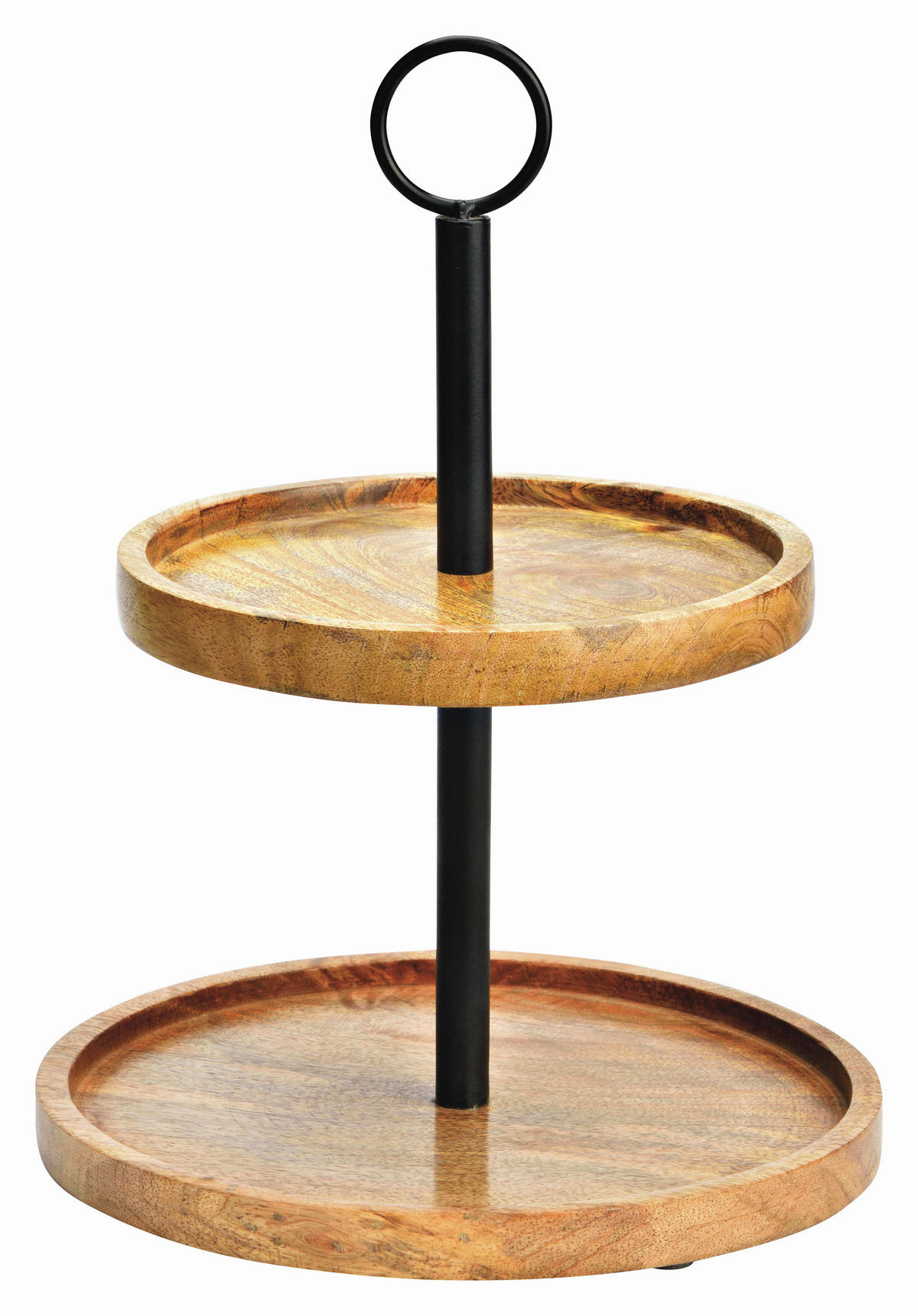 ETAGERE  - Schwarz/Braun, Basics, Holz/Metall (25,0/31,0/25,0cm)