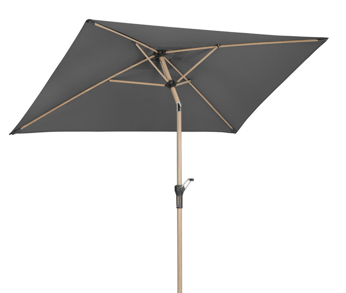 SONNENSCHIRM   - Eichefarben/Anthrazit, Basics, Textil/Metall (150/231/230cm) - Schneider