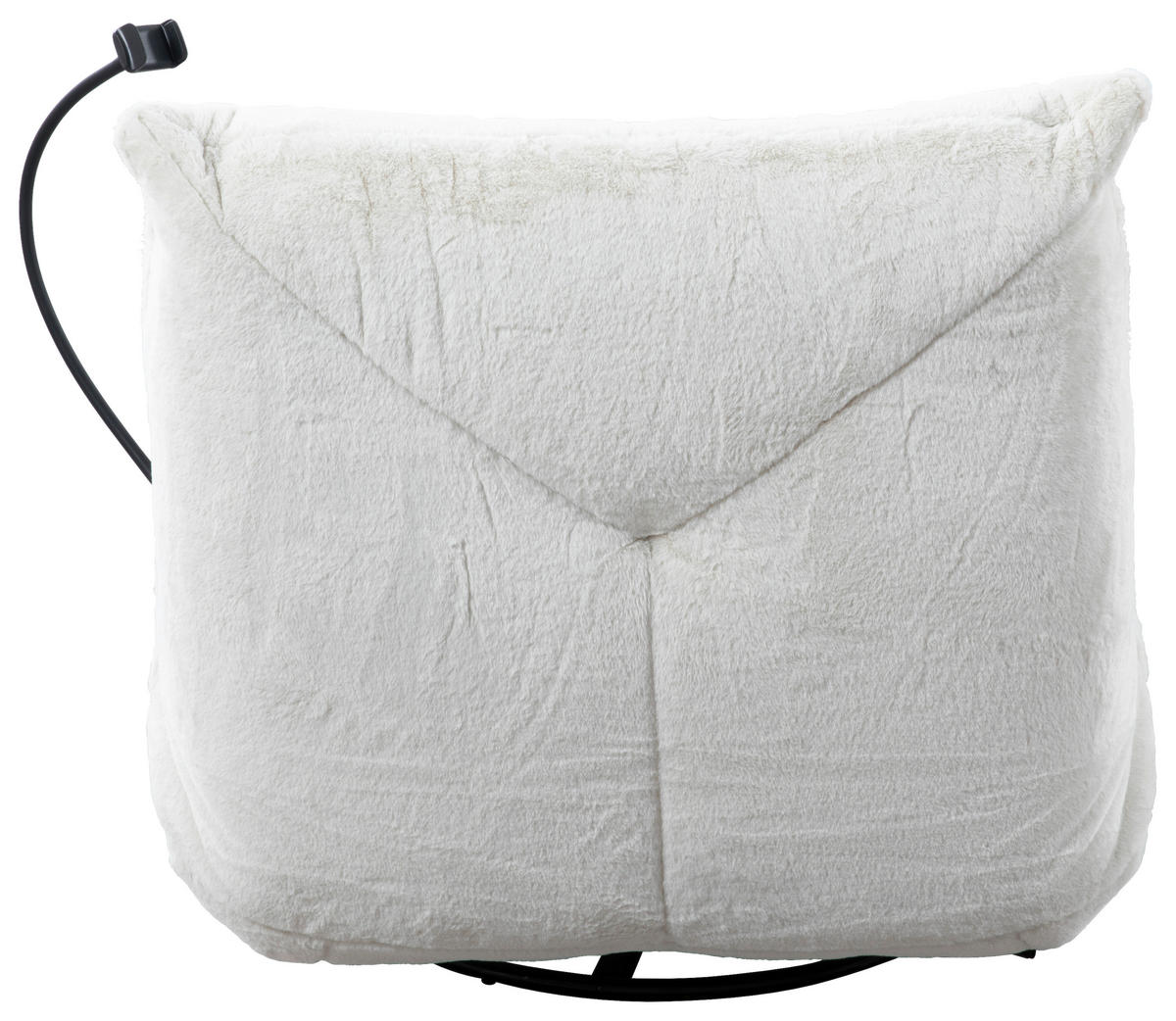 GUNGSTOL i vävt tyg cremefärgad  - svart/cremefärgad, Modern, metall/textil (91,4/92,7/107,9cm) - Livetastic