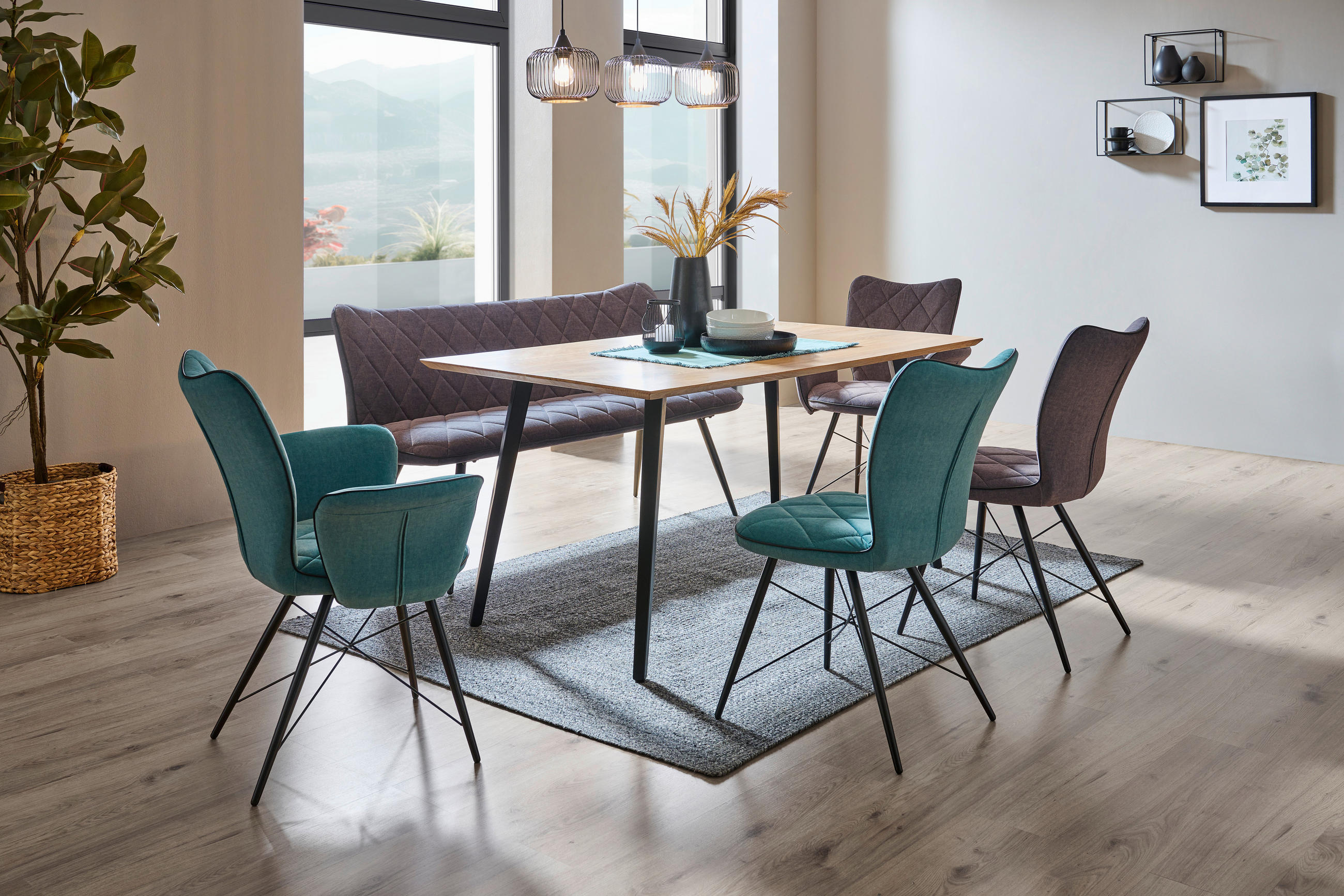 KLOP, kovina, tekstil siva, črna  - siva/črna, Design, kovina/tekstil (160/88/64cm) - Hom`in